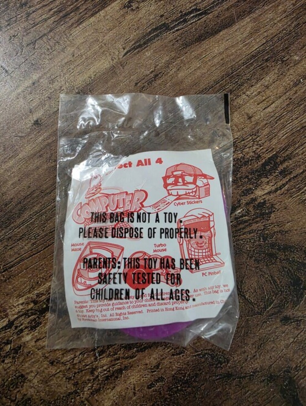 Arby's Computer Adventures Toy